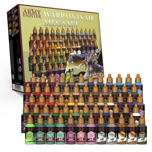 The Army Painter Warpaints Air Mega Set inkl. Farben (g.P. 1L= 163,03€)